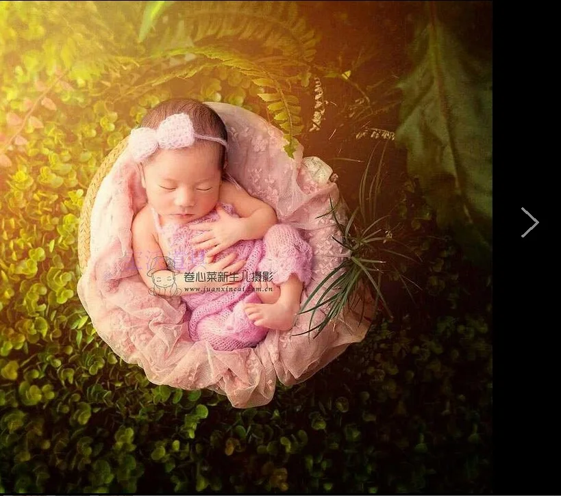 Crochet Baby Headband and Romper Lovely Newborn Pink Romper with Flower Photography Props