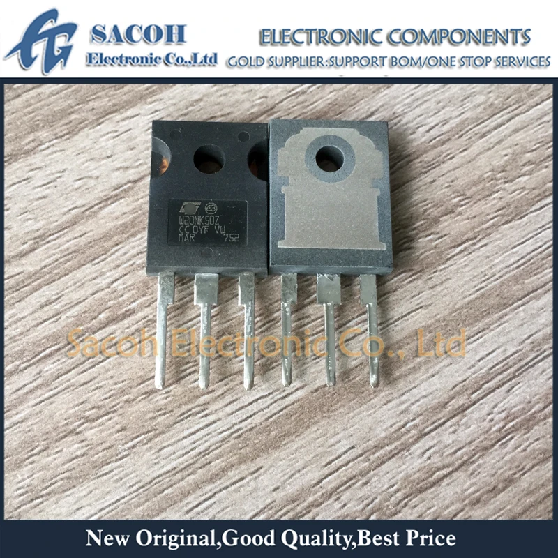 

Refurbished Original 10Pcs/Lot STW20NK50Z W20NK50Z W20NK50 OR STW20NK70Z W20NK70Z TO-247 20A 500V Power MOSFET Transistor