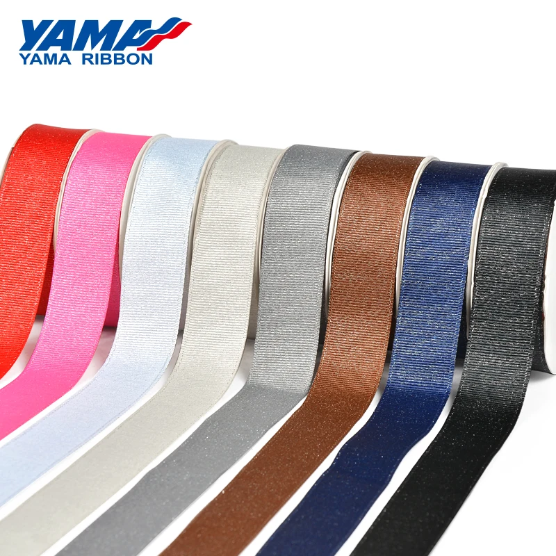 YAMA-Silver Purl Grosgrain Ribbon, DIY Wedding Decoration, Handmade Crafts, Gifts Ribbons, 6mm, 9mm, 16mm, 22mm, 25mm, 38mm, 100