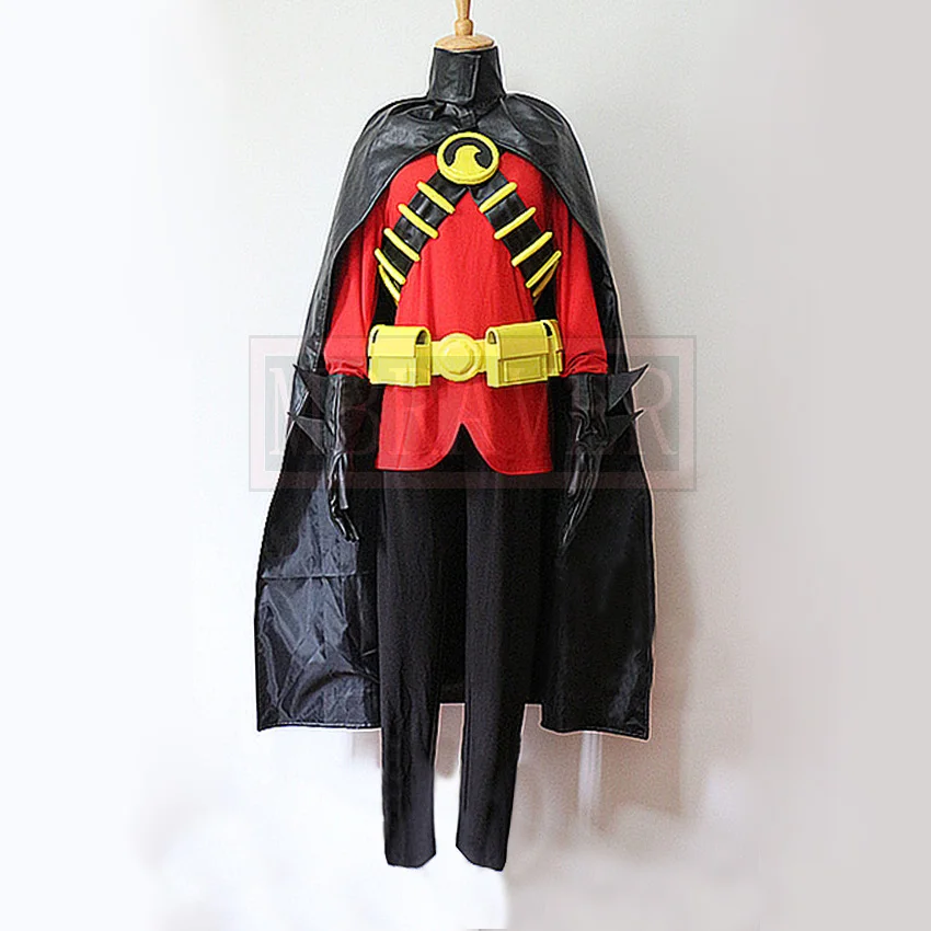 Red Robin Tim Drake Cosplay Damian Costume New Cool Cape Outfits Uniform Halloween