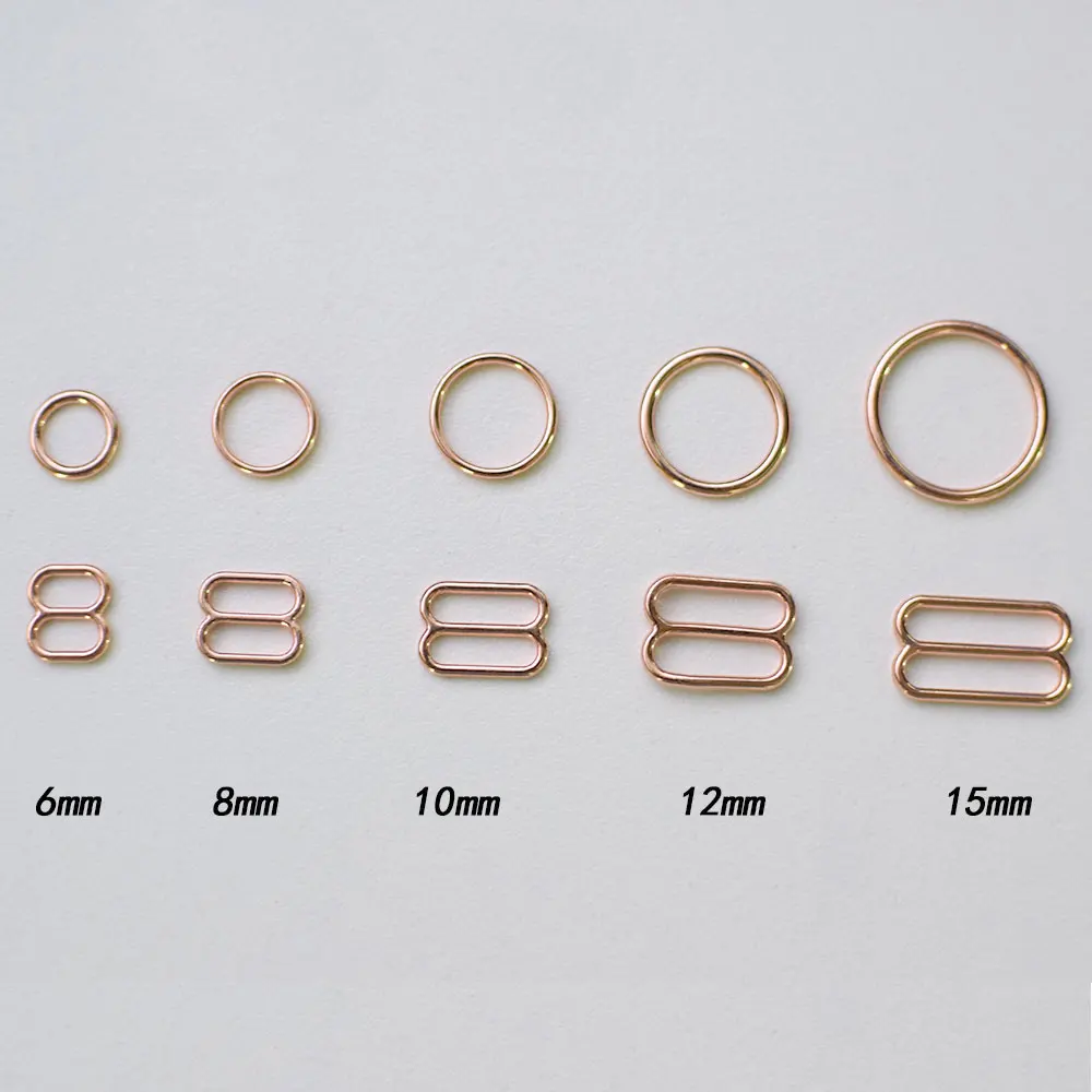 Wholesale 10 sets / lot wholesale various sizes  of bra rings and sliders bra strap adjusters bra making materials