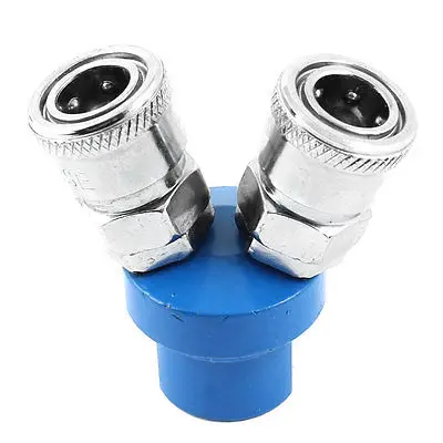 1pc 1/4" Female Thread two Way SMV Pass Air Quick Coupler Coupling Connector