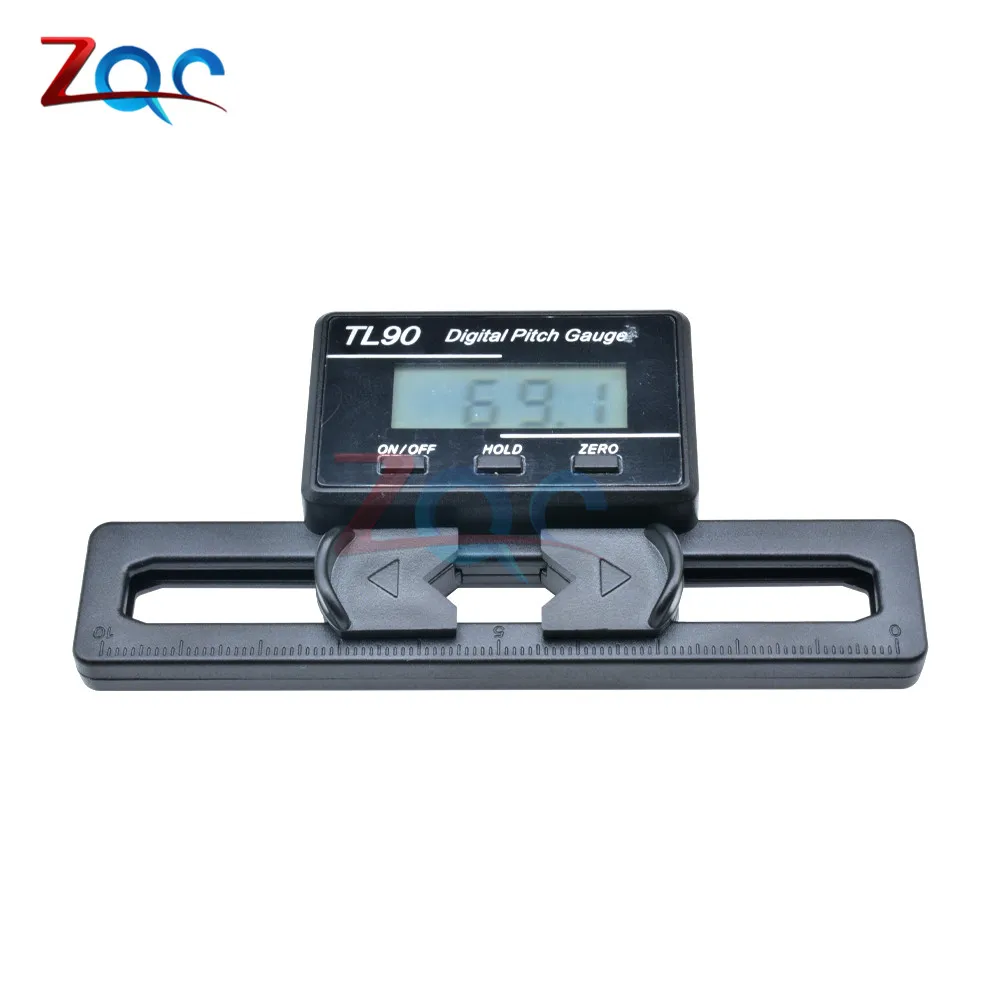 TL90 LCD Digital Pitch Gauge ruler measure tool for T-REX 250 450 500 550 600 700 Rotor System RC Helicopter