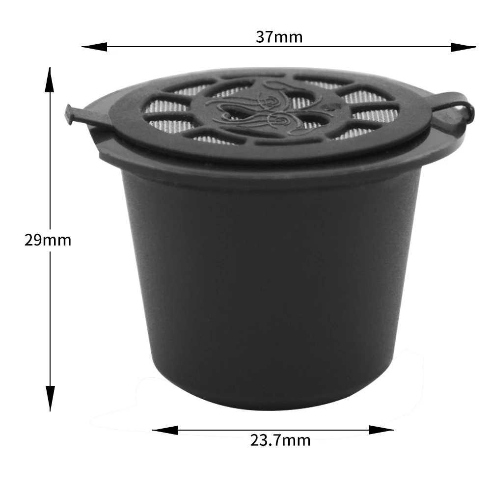 Coffee Filter Espresso Reusable Refillable Coffee Capsule Filters For Nespresso With Spoon Brush Kitchen Accessories