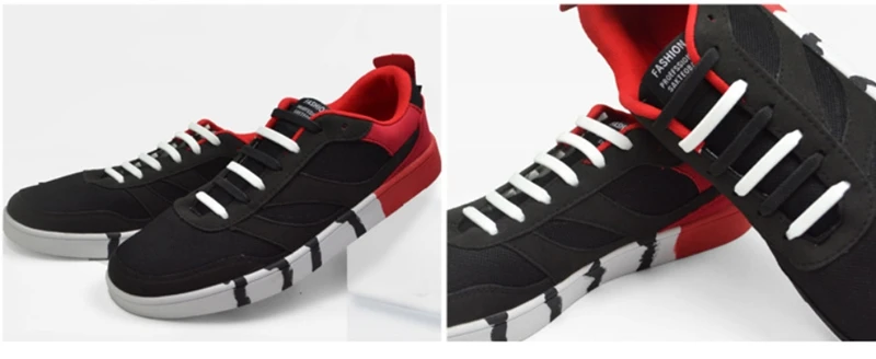 16 Teil/satz Schnürsenkel ohne Krawatte für Kinder und Erwachsene, 13 Farben, elastische Silikon-Schnürsenkel, sportliche Laufschuhe, Spitze, alle Turnschuhe passen – Detail 15