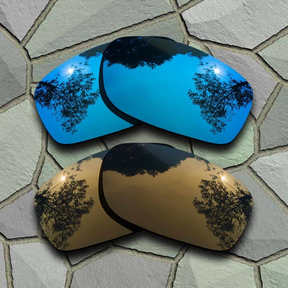 

Sky Blue&Bronze Copper Sunglasses Polarized Replacement Lenses for Oakley Fives Squared