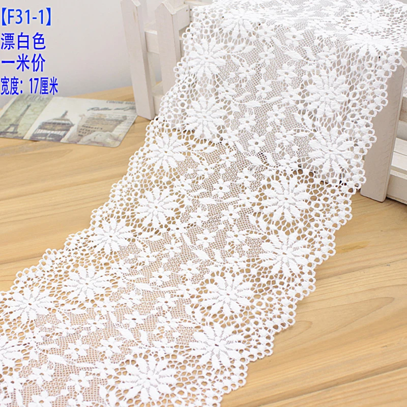 5Yards Classic Lace Trim Embroidered Stretch Lace Trimming Decor Craft Sewing Lace Fabric For Dress Making DIY Accessories