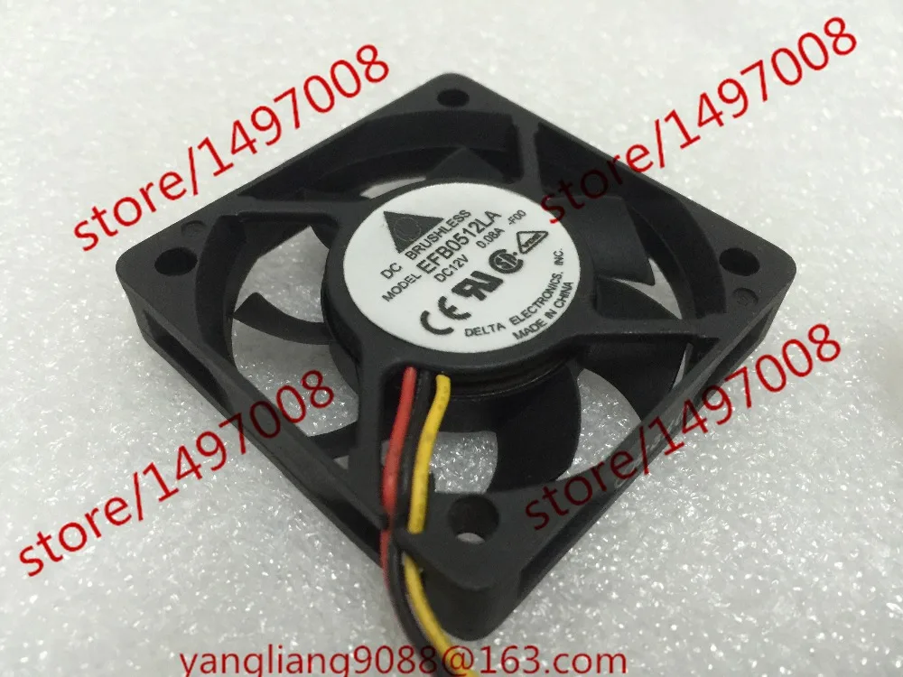 

Delta Electronics EFB0512LA F00 DC 12V 0.08A 50x50x10mm Server Cooling Fan