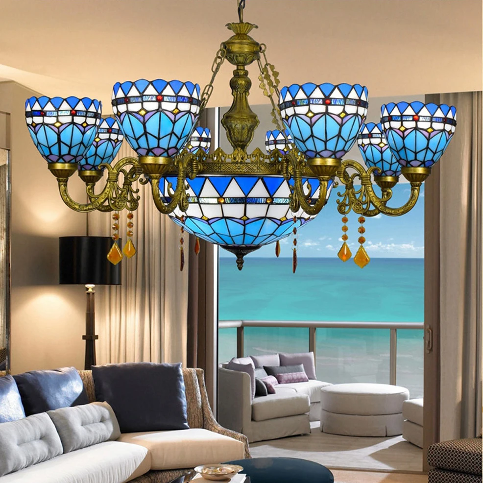 led e27 Mediterranean Alloy Glass Crystal LED Lamp LED Light.Pendant Lights.Pendant Lamp.Pendant light For Dinning Room