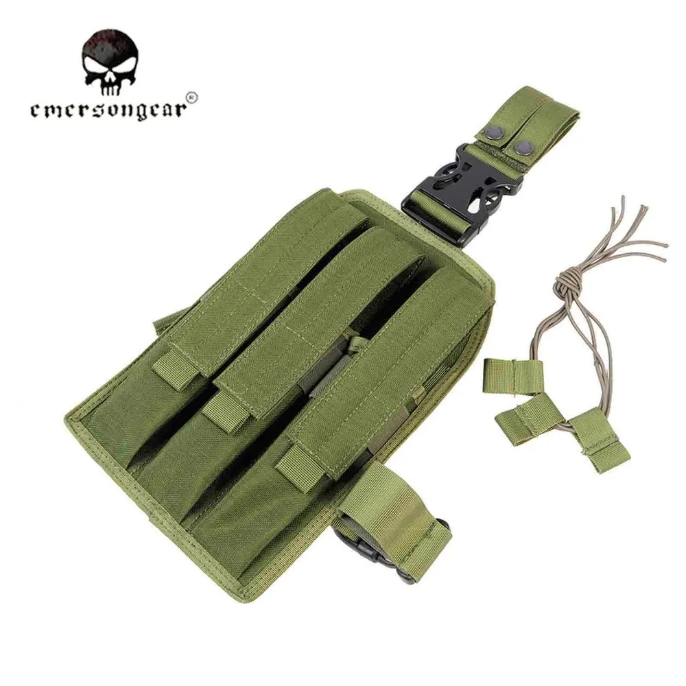 Emersongear-Tactical Triple Leg MAG Pouch Magazine, Airsoft Hunting, EM6055