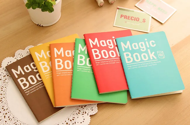 Candy color Magic book  Planner notebook journal Diary  pocket Notepad Memo pads material escolar papelaria