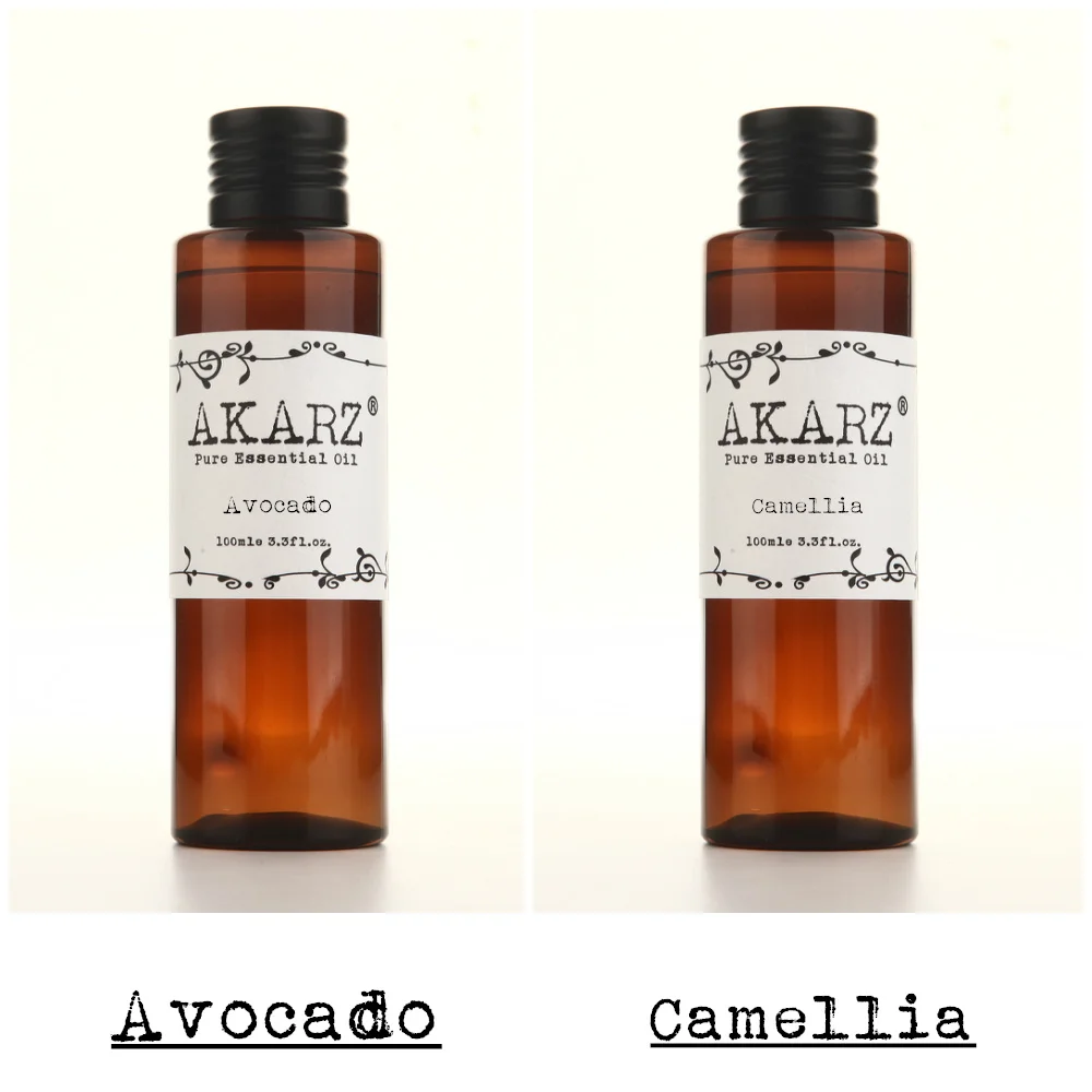 AKARZ natural avocado camellia seeds essential oil natural aromatherapy high-capacity skin body care 100ml*2