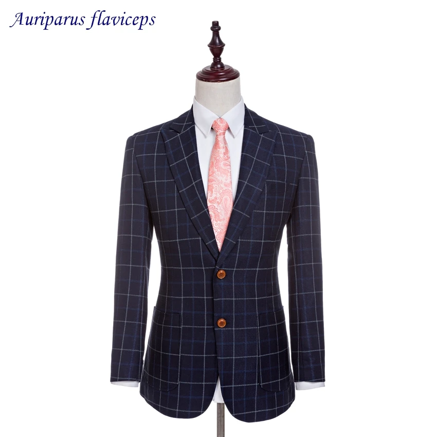 

2023 New Jacket Square Groom Tuxedos Custom Made Blazer Worsted Wool Jacket As Man Clothes 1 Piece Suit Jacket