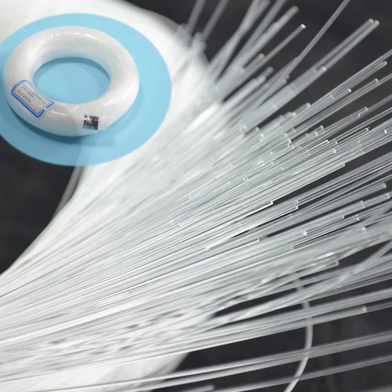 0.75mm *300pcs *4m Optical Fiber PMMA Plastic End Glow Fiber Optical Cable For All Kind Led Light Engine Driver