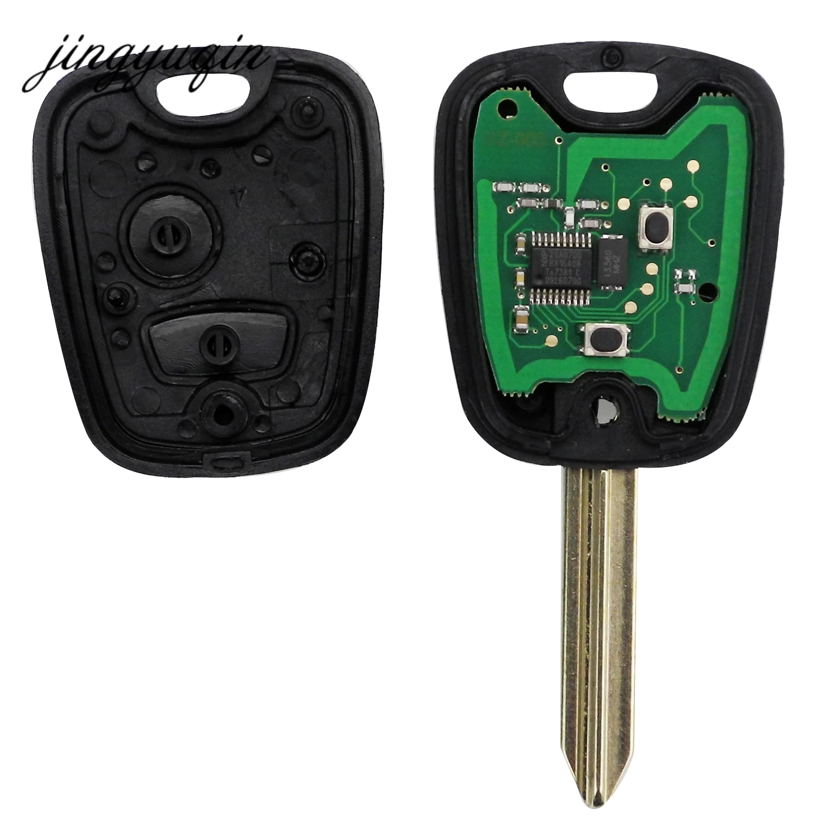 Jingyuqin telecomando chiave per auto 433MHz ID46 Chip per Citroen Saxo Picasso Xsara Berlingo SX9 Blade 2 pulsante portachiavi