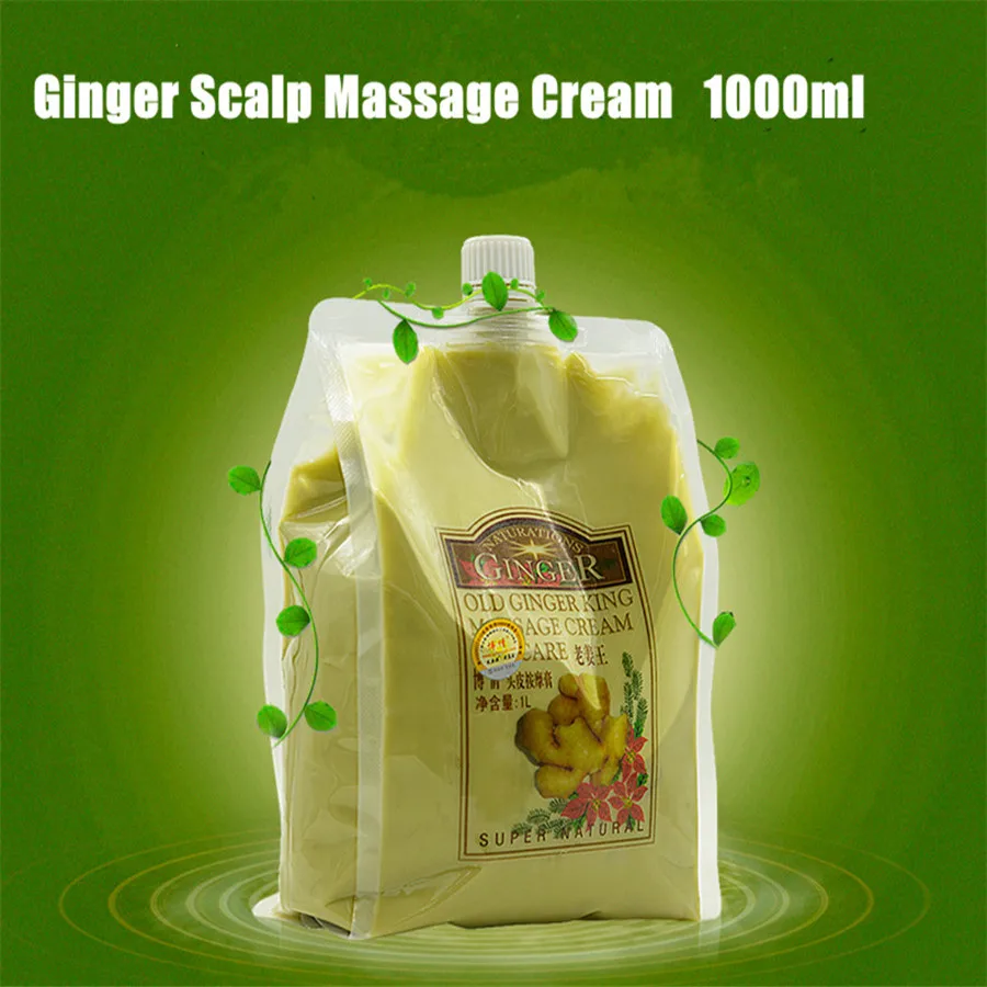 Ginger Scalp Massage Cream Hair Mask Care  Prevent Hair Loss  Frizz Refreshing Beauty Salon Protection1000ml