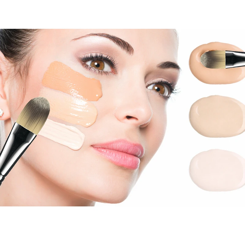 Liquid Foundation Face Brush Flat Foundation Cream Brush Blender Makeup Brushes Cosmetic Beauty Tool