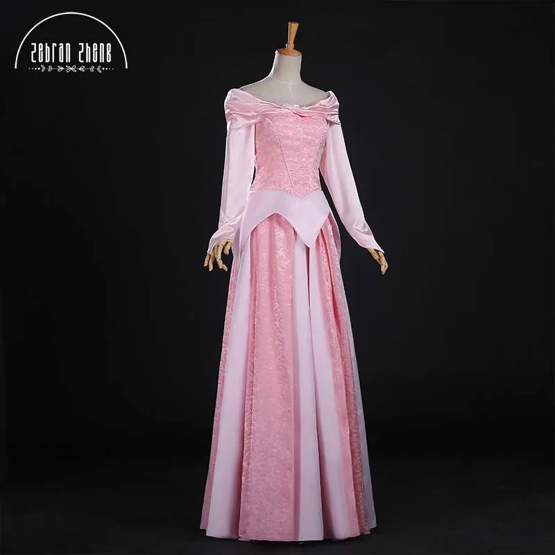 Top Quality Princess Aurora Cosplay Costume Dress For Adult Women Dress Custom-Made Free Shipping