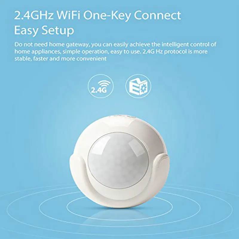 WIFI PIR Motion Sensor for TUYA Smart Home Video Alarm Kit Support Wifi with Free SmartLife TUYA Smart APP For Free Shipping