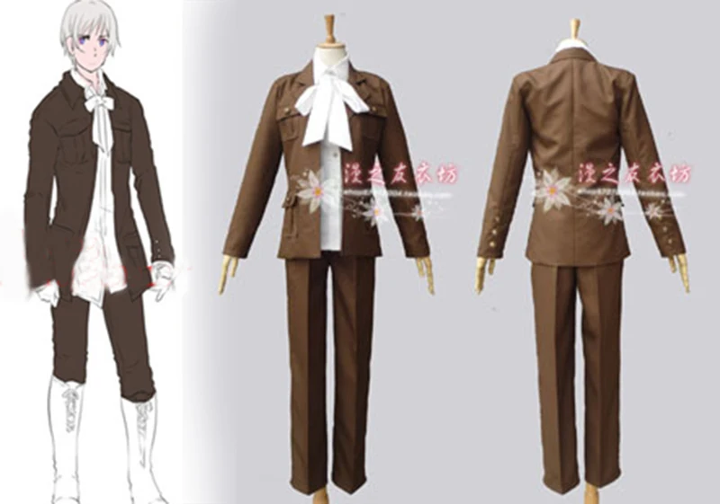 Anime APH Axis Powers Hetalia The Beautiful World cosplay costume Iceland navy uniform costume 11