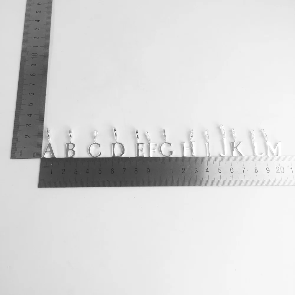 Alphabet Letters A to M Charm, 2018 Good Fashion Jewelry For Women Men,Trendy Gift In 925 Sterling Silver Fit Bag Bracelet--