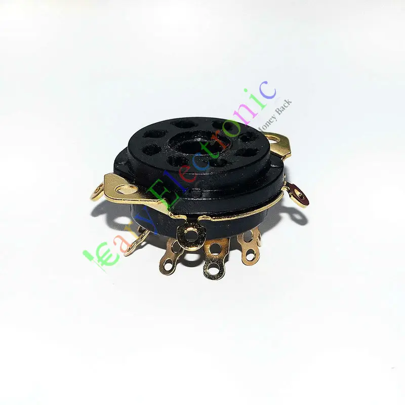 Prise de tube à vide en bakélite dorée, 4 pièces, 8 broches, châssis octal EL34 KT88 6550 6SN7, vente en gros et au détail, livraison gratuite