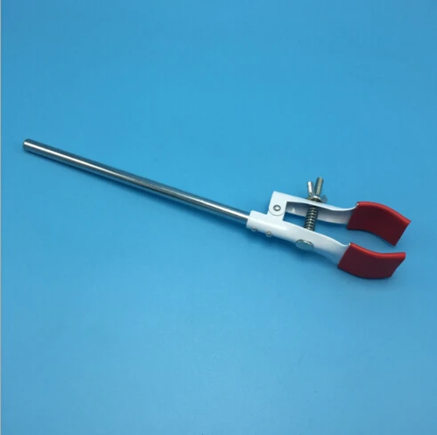 Picture 6: lab clamp Flask clip Retort for laboratory use, 2Finger clamps, Rubber Coated Prong Jaws