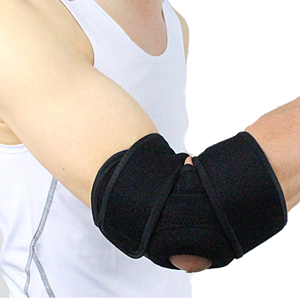 1PCS Adjustable Elbow Support Pads With Spring Supporting Codera Protector Sports Safety For Ciclismo Gym Tennis