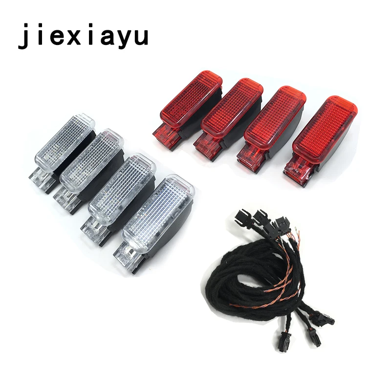 1set Door Warning Light Set For A3 A4 A5 A6 Allroad Quattro 7 8 Q3 Q5 TT R8 8KD 947 415 C 8KD 947 411 8KD947415C 8KD947411 