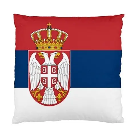 Serbia Serbian Flag Cushion Cover Pillow Case Decorative National Flag Car Seat Cushion Cases Sofa Decor Cotton Polyester 18