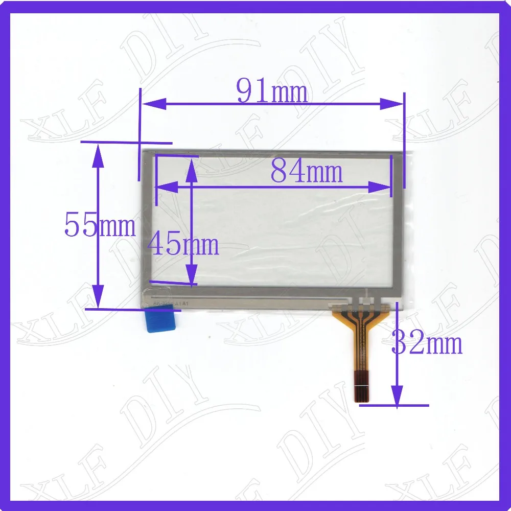 

ZhiYuSun AK 3258 3.5inch 91mm*55mm 4 line touch screen panel 91*55 Sensor glass this is compatible