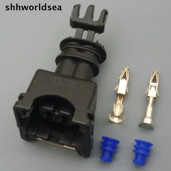 

Shhworldsea 50Sets 2 Way 2 PIN 3.5MM Car Fuel Injector Socket Plug MULTIPLE CONNECTORS JUNIOR POWER TIMER CONNECTOR