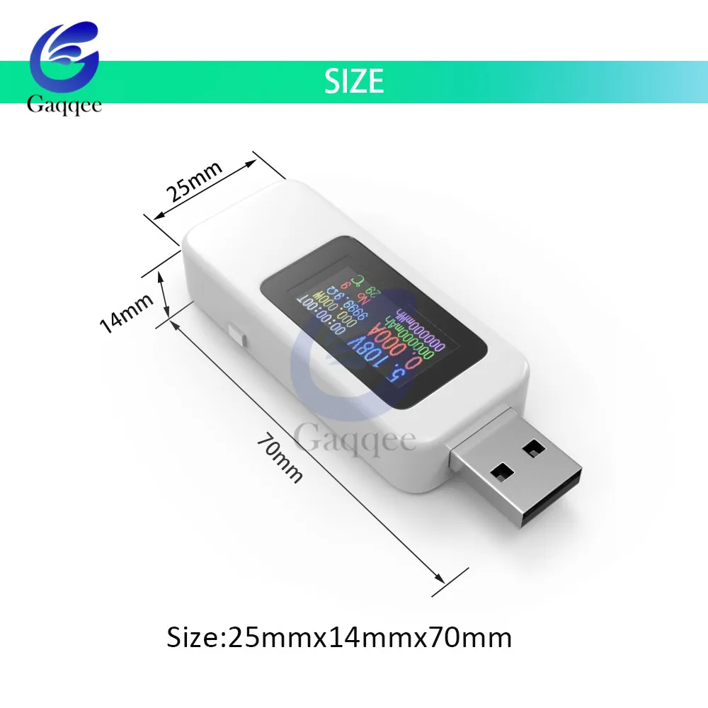 10 w 1 QC2.0 QC3.0 DC USB Tester woltomierz rozrządu woltomierz amperomierz cyfrowy monitor wskaźnik zasilania ładowarka 4-30 V