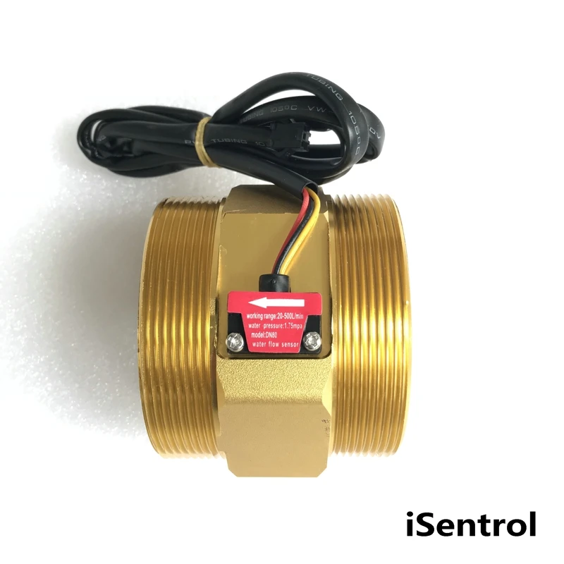 

YF-B10 DN80 iSentrol Hall Effect Flow Sensor Water 20-500L/min BSP G3" Threaded End Quick Connection 3% error Turbine flowmeter