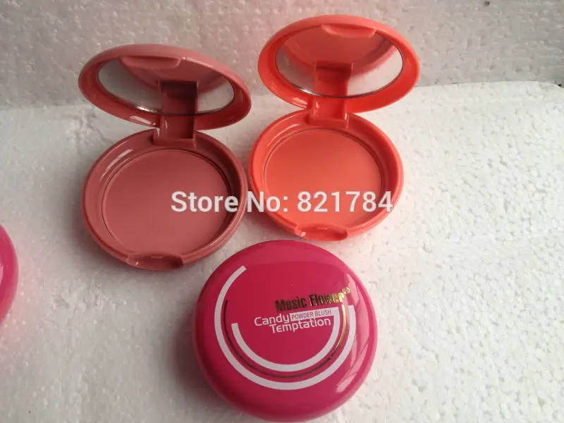 ブランドミュージックフラワーキャンディフェイスミネラルパウダーブラッシュ誘惑シルキータッチチャーミングカラーラスシーフィッシュネット8g（英語名入り）