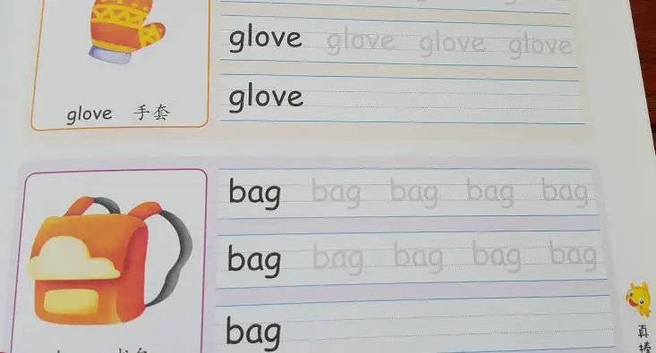 2 English Copybooks Kids Pencil Pen Learning Book Auto Dry Repeat Practice Exercises Writing Books