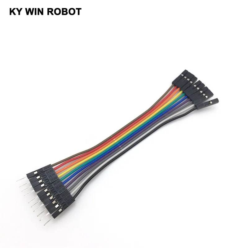 Dupont line 10pcs 10cm 2.54mm 1p-1p Pin Female to Male Color Breadboard Cable Jump Wire Jumper For Arduino