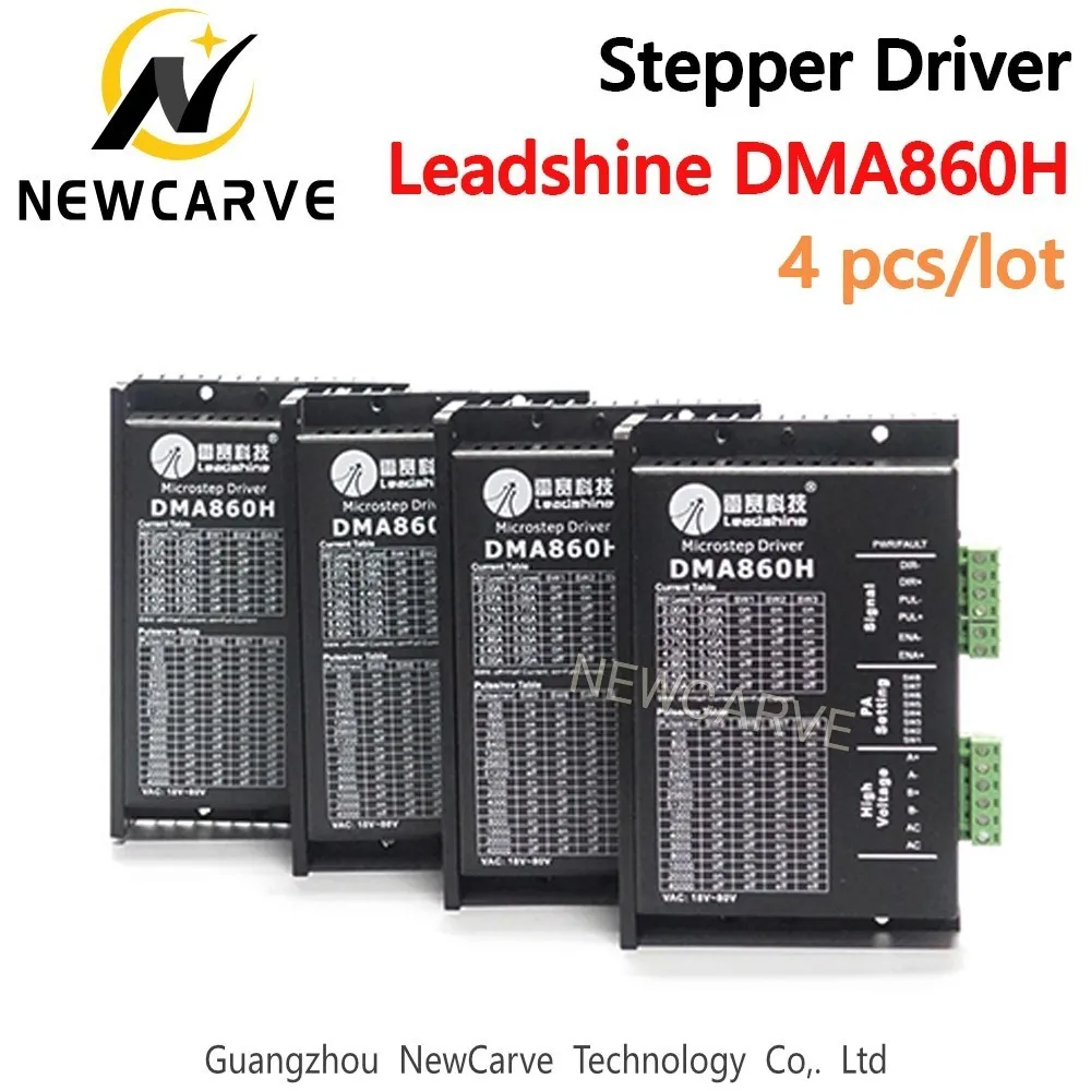 Leadshine 4pcs DMA860H Driver Dc 24-80v For 86/110 2 Phase Stepper Motor Replace MA860H,MA860 NEWCARVE