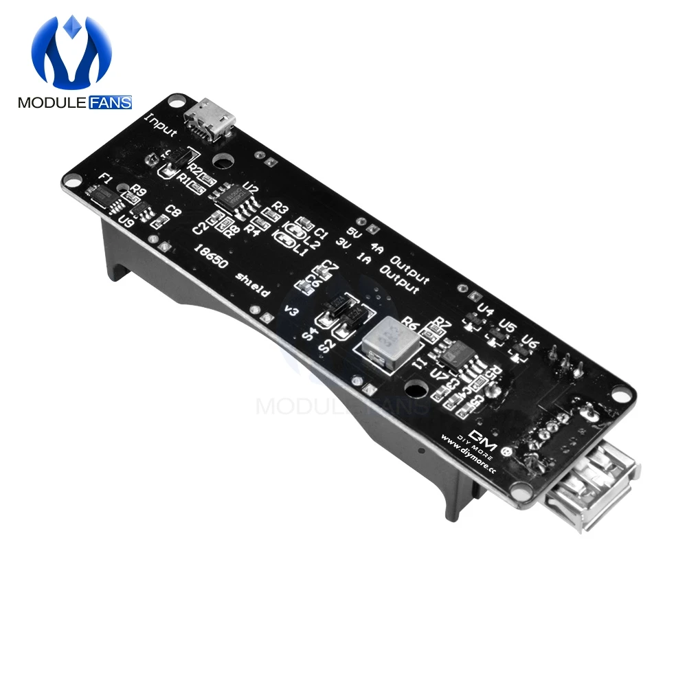 Per Wemos 18650 scheda scudo carica batteria V3 ESP32 ESP32S per Raspberry Pi porta Micro USB tipo-a USB per Arduino Raspberry Pi
