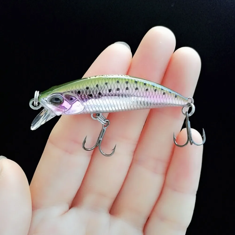 Tsurinoya 14pcs Hot Sale DW63 sinking Mini Minnow Bait 50mm 5g Fishing Hard Lures Lifelike 3D Fish Eyes