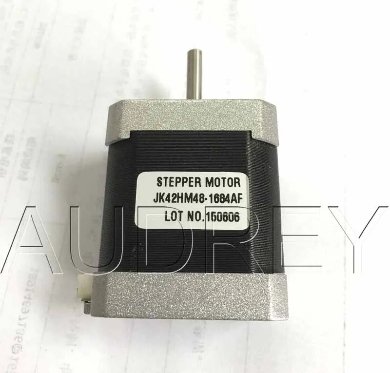 

Flat shaft motor D shaft 42HM48-1684AF 0.9 degree 42mm 2phase hybrid stepper motor NEMA17 bipolar step motor Single shaft 1.68A