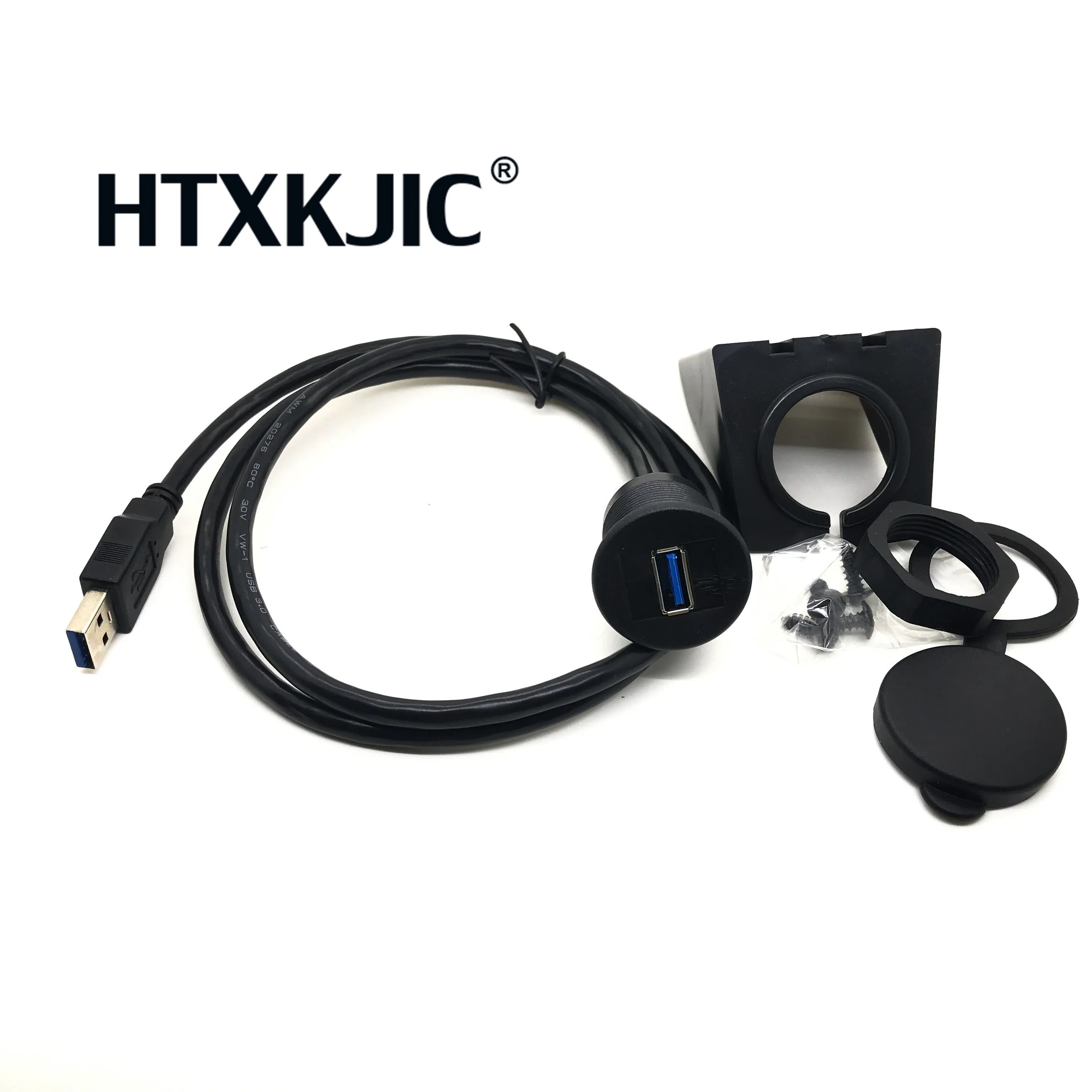 كابل تمديد لوحة القيادة من الذكور إلى الإناث ، USB 3.0 ، 1 متر ، 2 متر ، مقاوم للماء ، لوحة القيادة ، السيارة ، القارب ، الدراجة النارية