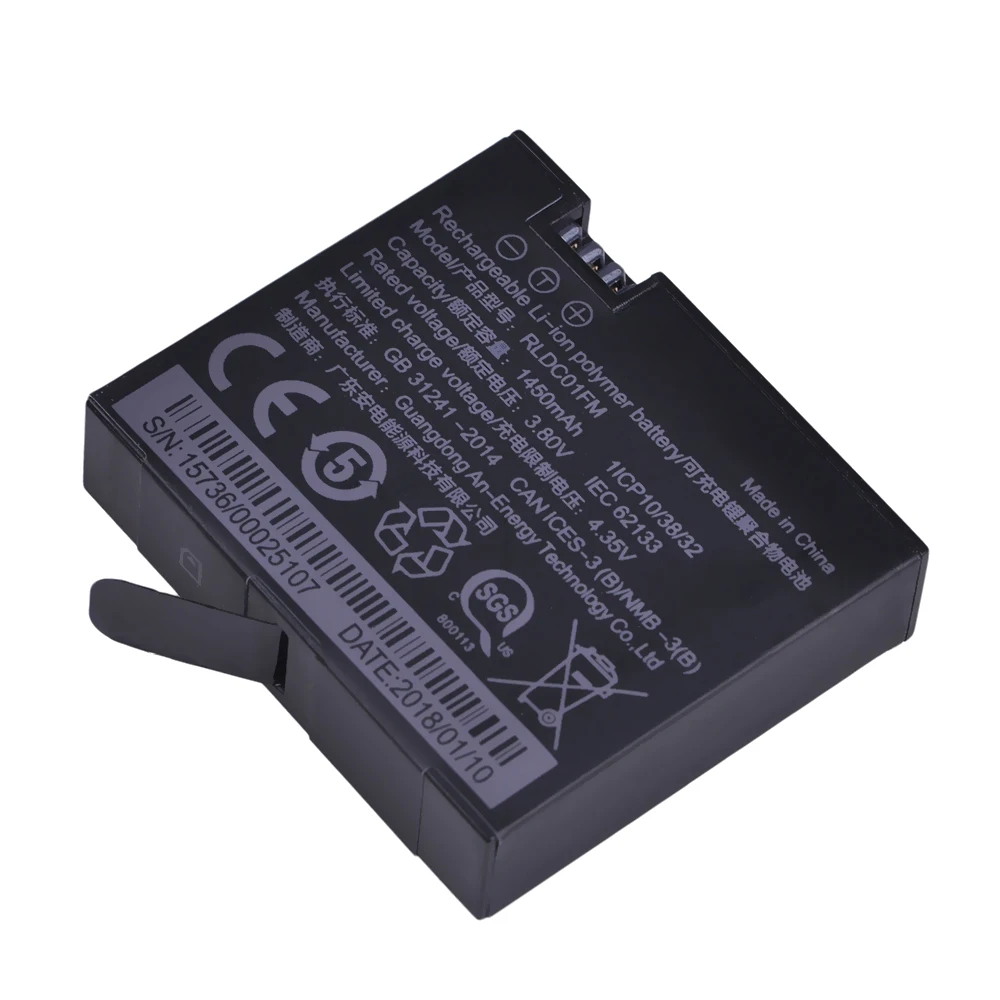 1Pc 3.80V 1450mAh oryginalny Mi jia 4k baterii RLDC01FM dla Xiao mi mi Mi Jia akcja Mi ni...