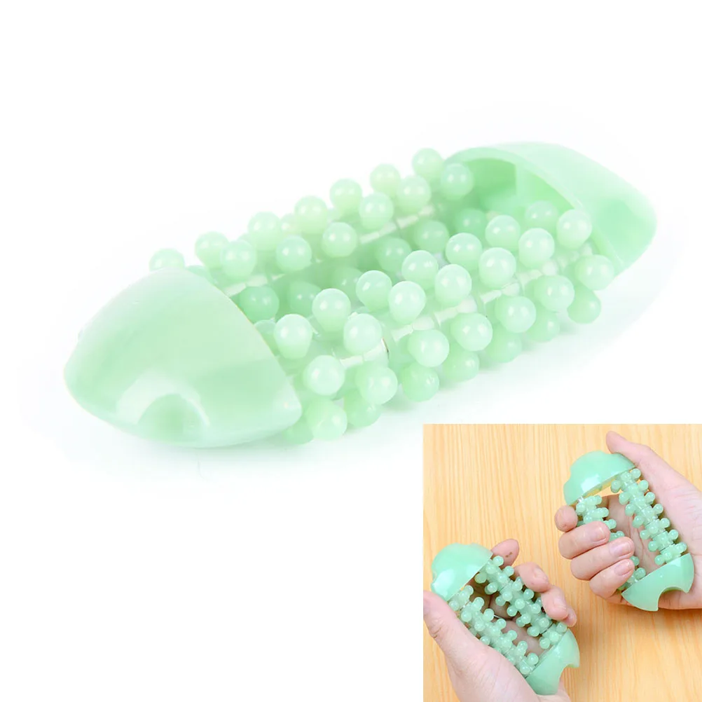 Drop Shipping Parents Gift 1Pc Hand Finger Massager Dual Roller Joint Relaxing Nail Plastic Massage Tool Pain Relief Health Care