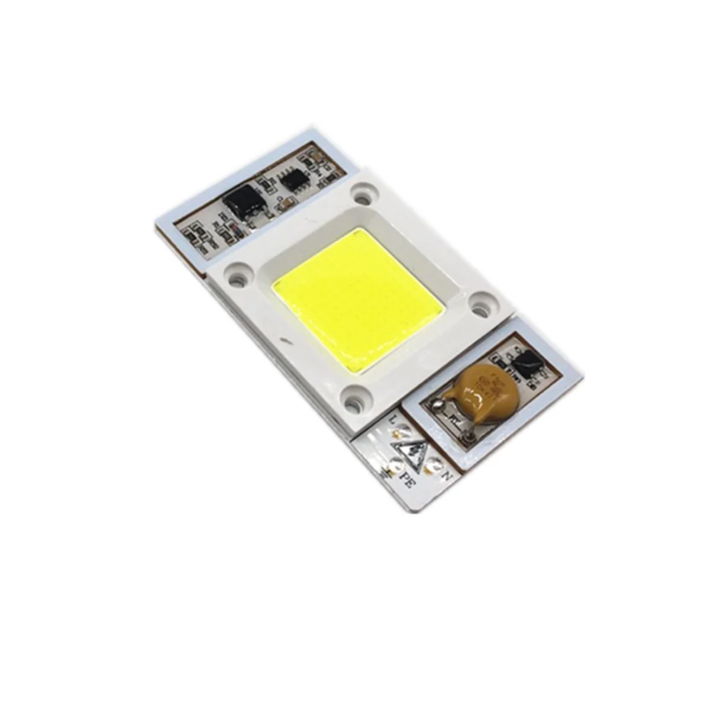 COB LED Lampe Chip 220V Smart IC Keine Notwendigkeit Treiber Ampulle LED Birne Flutlicht Scheinwerfer 50W Diy Beleuchtung