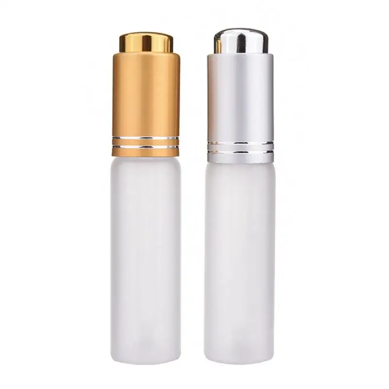 20 ML Mini Portable Frosted Glass Refillable Perfume Bottle Empty Cosmetic Parfum Vial With Dropper LX4618