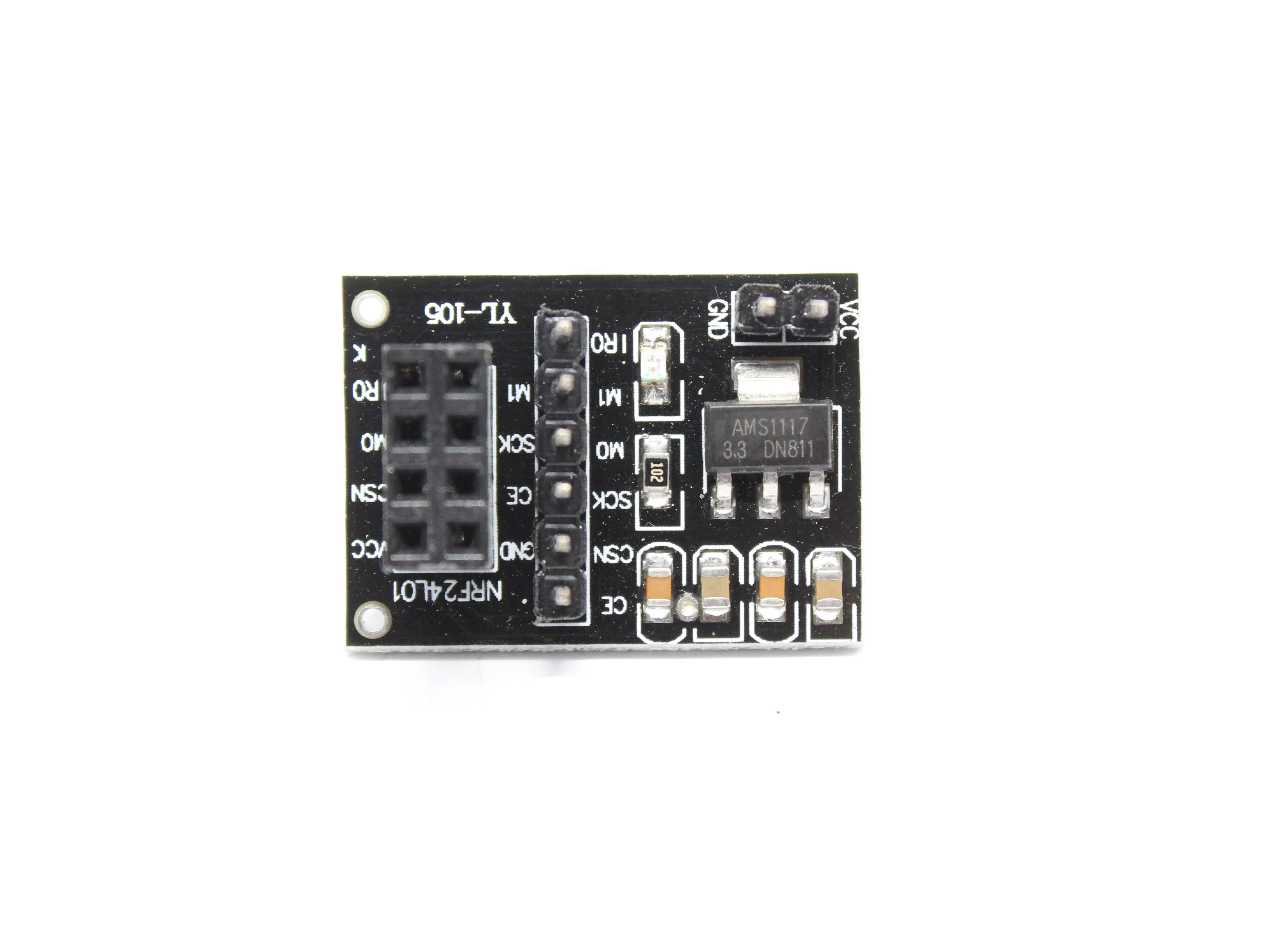 AMS1117 Socket Adapter Plate Board For 8Pin NRF24L01 Wireless Transceiver Module 51