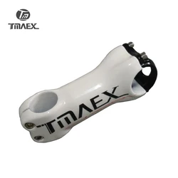 TMAEX- White Carbon Stem, Road Bicycle Stem, Angle 6/17, Mountain Bike Stem, 28.6x80mm, 90mm, 100mm, 110mm, 120mm