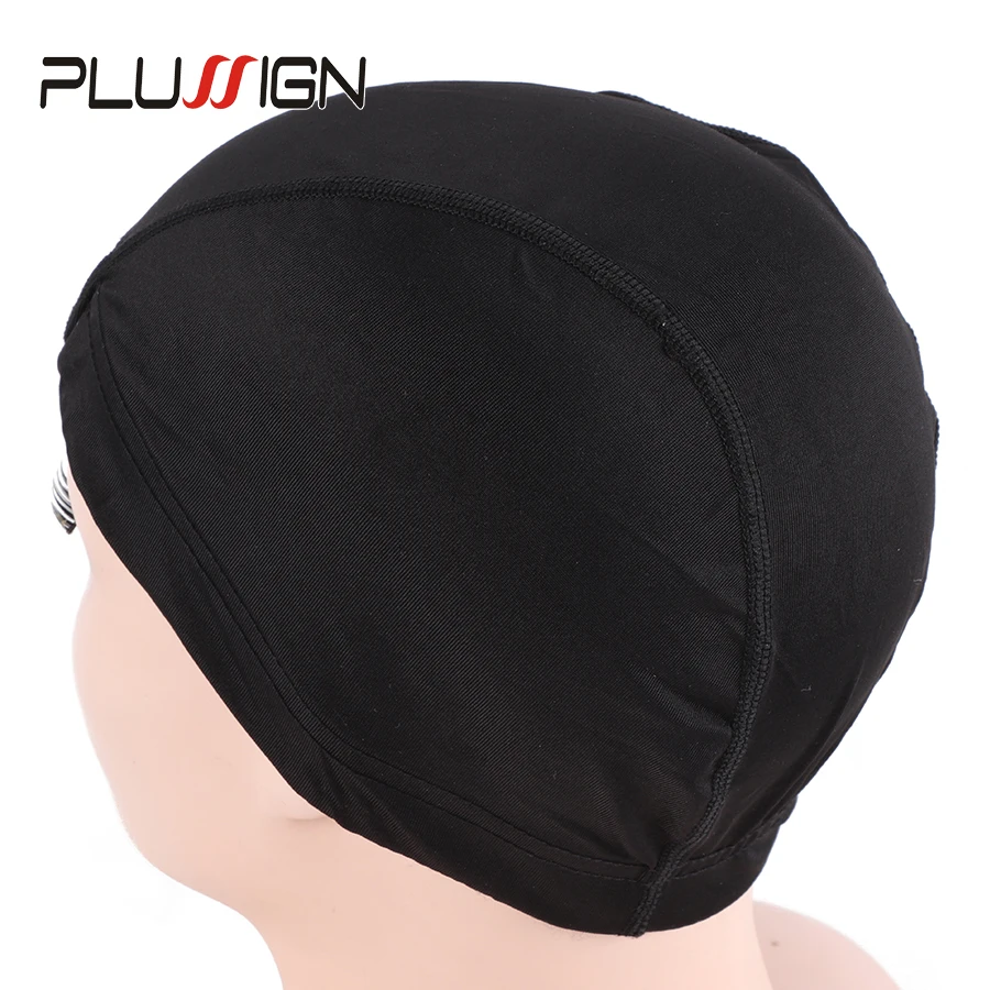 Hurtownie 5 sztuk/partia tanie Dome Cap czarna peruka Cap dla peruka dokonywanie elastan Dome czapki Glueless elastyczne czapki jedwabiu tkania