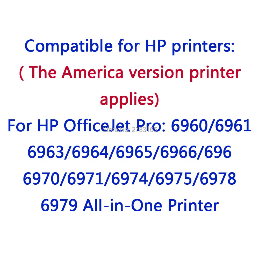 4 Pack Compatible For  HP 902 902XL Ink Cartridges Use with HP OfficeJe 6968 6978 6970 6975 6951 6954 Printer